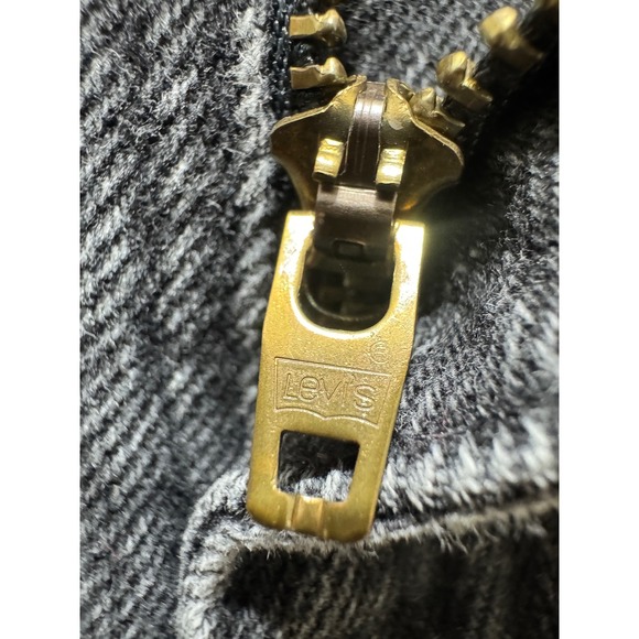 Vintage 1993 Men's Levi's 550 Orange Tab 33x30 Black Jeans Made In USA - Picture 14 of 17